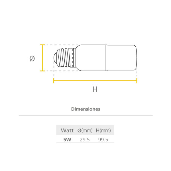 Led Toledo Slim dimensiones
