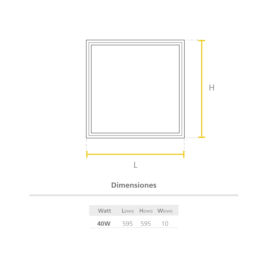 Led Panel Incrustar Slim